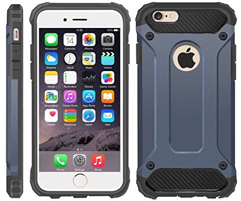 iPro Accessories iPhone 6 Case, iPhone 6S Cover, Military-Duty Case - Impact Resistant Hybrid Heavy Duty [armor case] Dual Layer Armor Hard Plastic And Bumper Protective [SHOCKPROOF] Case (BLUE)