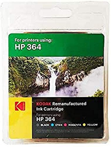 Kodak Supplies 185H036421 Tintenpatrone für HP D5460, kompatibel zu N9J73AE 250 Seiten Schwarz / 300 Seiten Cyan / 300 Seiten Magenta / 300 Seiten Gelb 10 ml Schwarz / 3 x 5 ml Farbe