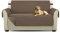 PETCUTE Luxe matelassé Chaise Housse canapé Protecteur canapé Housse pour Animaux de Compagnie Extra Doux Toutes Tailles Marron Deux Places