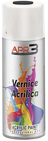 Vernis peinture Acrylique Multi-Usage, Couleur Noir Mat RAL 9005, Aérosol En Fer-Blanc Recyclable de 400 ml