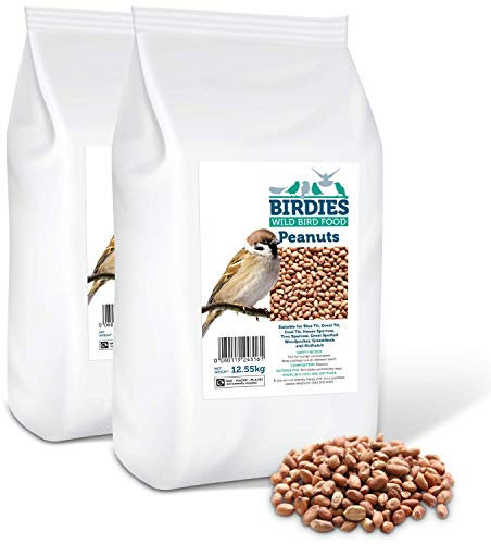 Birdies Wild Bird Food- Premium Peanuts - Bird Food for Wild Birds - 25kg