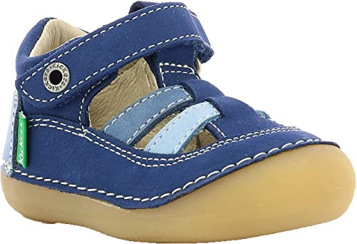 Kickers Sushy Sandalen ,Jungen, Blau (Bleu Tricolore 53), 24 EU