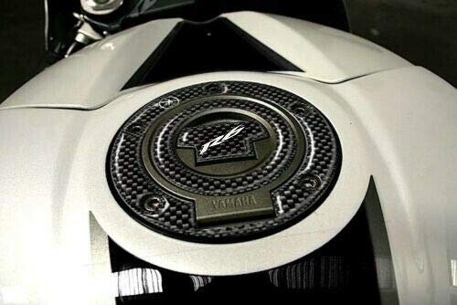 labelbike - 3D Aufkleber-Set für Motorräder kompatibel mit Yamaha R6 von 2006 bis 2016 Carbon-Optik mit weißem Finish