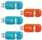 Gigastone Lot de 5 Clé USB 16 Go, V10 Série, Clés Rétractables pour PC Ordinateur Portable MacBook, Compatible avec Windows Mac Linux, USB 2.0 Flash Drive Stockage, Mixte Couleur - Turquoise Rouge