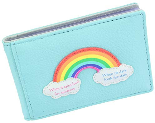 Mala Leather Rainbow Collection 657_49 Kreditkartenetui, Leder, RFID-blockiert, türkis (Grün) - 657_49