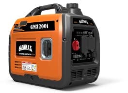 GENMAX Generatore inverter portatile, motore a gas ultra-silenzioso da 3200 W e pronto per camper, conforme EPA, funzione eco-modalità, ultra leggero per uso domestico e campeggio (GM-3200i)
