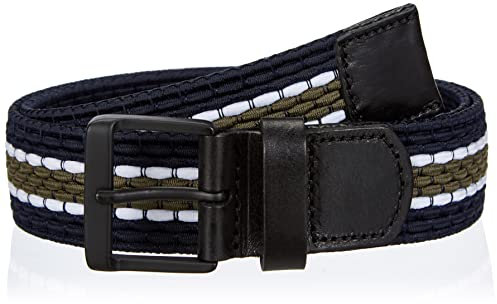 Strellson Premium Herren 3216 Gürtel, Navy-Olive, 120