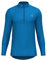 DANISH ENDURANCE Cycling Jersey Long Sleeved, Rear Pockets, Reflective Details, for Men, Blue, XXL