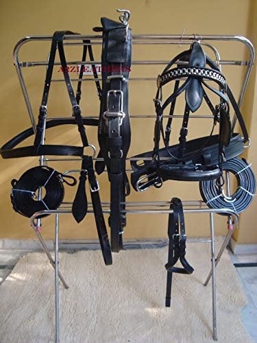 Equestrian Universe Hundegeschirr, Leder, Schwarz