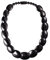ZAVANA 60 cm lange schwarze Statement-Halskette für Frauen, Handgemachte Boho Chic Chunky Halskette für Damen in Schwarz, eleganter schwarzer Bohème-Modeschmuck