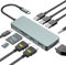 PWAYTEK USB C Docking Station & Hub 10 in 1, 2x4K HDMI, VGA, Triple Monitor, 100W PD, 5Gbps USB 3.0, SD/TF, Ethernet, Audio for Laptop Compatible with MacBook/Dell/HP/Lenovo/Surface