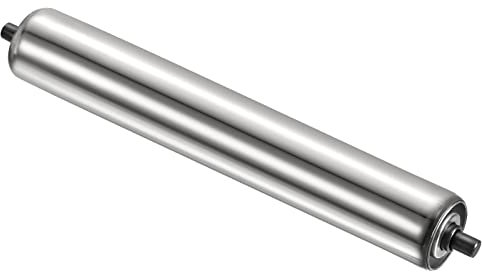 PATIKIL Förderer Rollen 2 Durchmesser 16 Edelstahl Schwerkraft Übertragung Ersatz Teil Verzinkt Ende Silber