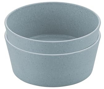 Koziol Connect Bowl 0,4 Schale 400ml 2er-Set Nature Flower Blue 7102716