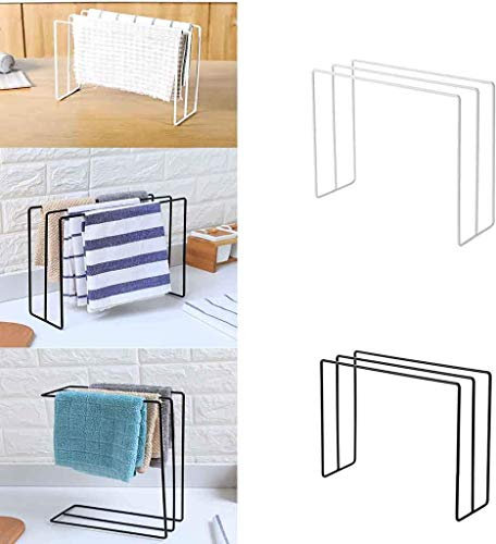 HAFNFUE 2 soportes plegables de cocina para fregadero, toallero, escurridor de trapos para colgar