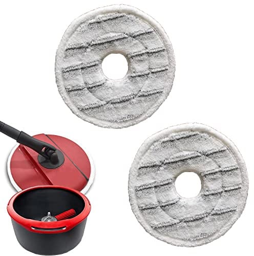 Norhogo 2PCS Spin and Clean Mop Refill Compatible with vileda Spin Mop and Bucket Set, Microfiber Mop Refills Washable, spin mop head replacement for Cleaning Floors, mop head replacement, 23.5cm