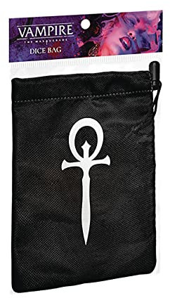 Renegade Game Studios | Vampire: The Masquerade 5th Edition RPG Sac à Dés | Accessoire Officiel de Jeu de Rôle | Tissu Doux Double & Fermeture à Cordon