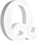 Rayher MDF-Buchstabe Q, weiß, 10,3 x 11 cm, Stärke 2 cm, 3D-Buchstaben Holz, Holz-Buchstaben FSC zertifiziert, 64556102