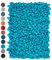 Lashuma Premium Duschvorleger Pazifik Blau, Badezimmerteppich waschbar 50x70 cm