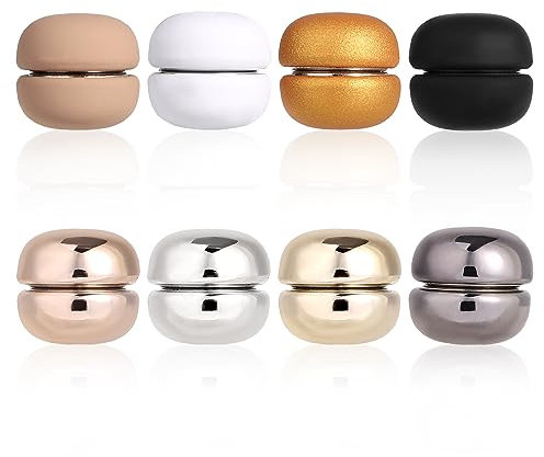 TOYMIS 8er Set Starke Magnetische Hijab Nadeln, Vielseitig Einsetzbar, Nadellose Kein Verhaken, Magnetischer Verschluss für Damen, Kleidung, Hijabs, Schals