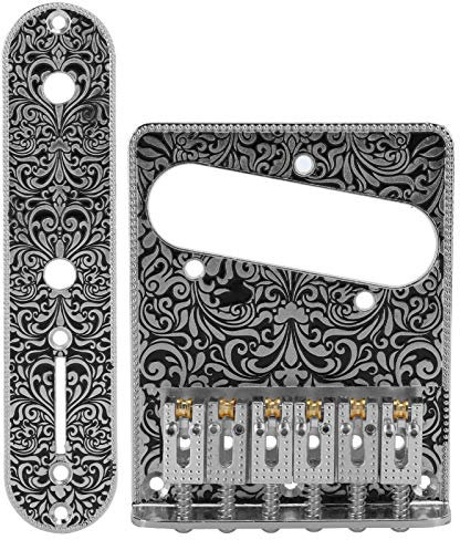 Pont de Telecaster de Guitare électrique à 6 Cordes Plaque de Commande de Telecaster Pièces de Rechange pour Guitare Accessoires d'outils électriques
