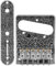 Pont de Telecaster de Guitare électrique à 6 Cordes Plaque de Commande de Telecaster Pièces de Rechange pour Guitare Accessoires d'outils électriques