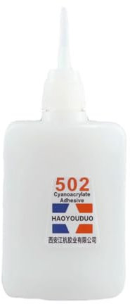 502 Super Glue, Instant Quick Dry Cyanoacrylate Strong Adhesive, Universal Super Glue, Quick Leather Rubber Metal Office Supplies Fast Glue, 40ml