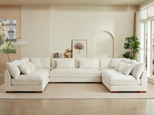 Vente-unique - Wohnlandschaft - Cord - Beige - SPERONE