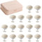 Taiyyi 16 Stück Bettdeckenhalter, Bettdecken Clips, Bettdecke Clips Fixer mit Aufbewahrungsbox Bettdeckenbezug Klammer Praktisches Werkzeug zum Befestigen （Beige,Rosa,Blau,Grün） (Beige)