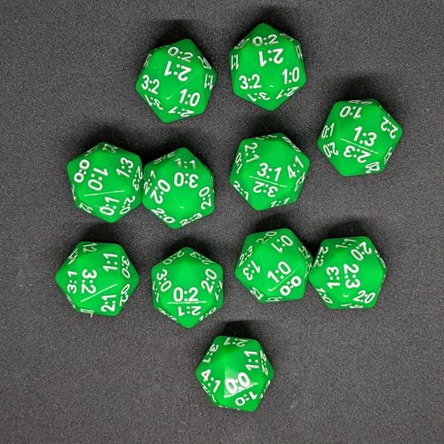 Tippwürfel Fußballergebniswürfel Mannschaft (11er Set) (hellgrün)