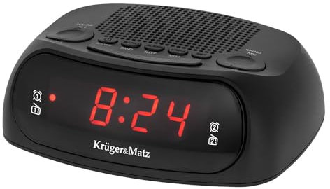 Krüger&Matz KM0824 Radiowecker AM/FM-Radio, 20-Sender-Speicher, Doppelalarm