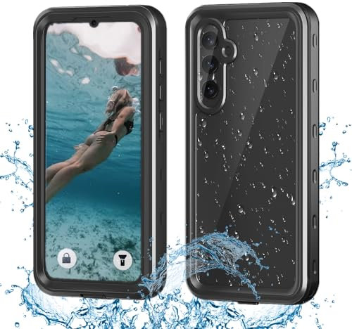 IP68CASE Coque pour Samsung A35 5G Étanche Antichoc Imperméable Étui à la poussière Case avec Protection D'écran Intégrée Incassable 360 Degrés Waterproof Coque Intégrale pour Samsung Galaxy A35
