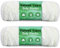 Samtiges Babygarn, 2er-Pack à 200 g – Velvet Dolphin Wolle zum Häkeln, Weben, Bastelgarn, samtige Mikropolyester-Strickwolle mit Kunststoff-Big-Eye-Nadel zum Stricken/Häkeln