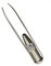 Pince à épiler LED avec 3 piles bouton pour épilation des cils en acier inoxydable