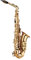 Eb-Messing-Saxophon, 63 X 27 X 15 Cm, Blasmusikinstrumente für Anfänger und Musikliebhaber (GOLD)