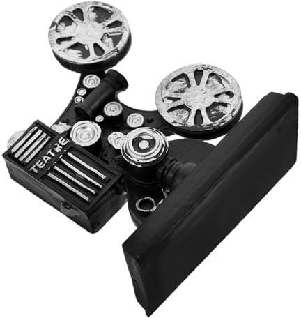 KOMBIUDA Realistic Movie Props Vintage Film Projector Sculpture Retro Statue for Collectors