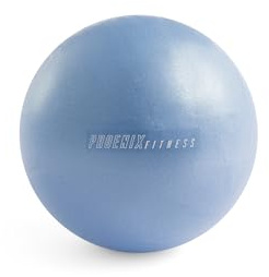 Phoenix Fitness 23cm Soft Pilates Ball - 9 Inch Anti Burst Exercise Ball for Yoga, Barre & Pilates - Small Gym Ball for Core Training & Physical Therapy - Grey, Blue, Turquoise, or Purple