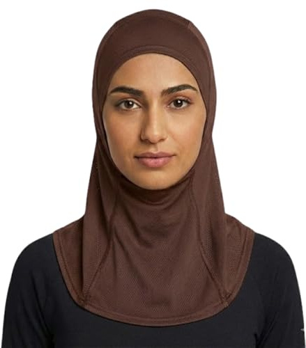 Athletic Sportswear Sport Hijab Damen – Mit Integriertem Innenband (Rutschfest) – Premium Instant Sportkopftuch für Fitness, Laufen & Gym – Atmungsaktives Mesh, Ohne Nadeln