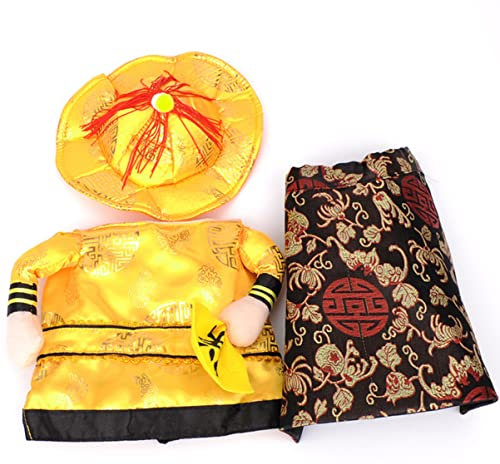 POPETPOP Lustiger Hunde-Party-geburtstagsanzug Chinesischer Kaiser Cosplay für Haustierkleidung in Größe L Dauerhafter Cooler Look Outdoor-aktivitäten