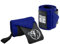 GORILLA SPORTS® Handgelenk Bandagen - 2er Set, 45 x 8cm, Baumwolle, Nylon, mit Klettverschluss, Farbwahl - Handgelenkstütze Sport, Gym Wrist Wraps, Krafttraining, Calisthenics (Blau)