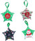 CIMAXIC Quality Paper Christmas Candy Boxes 12 Pack Star Shape Decorative Wrapping Cases
