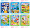 MINISOISO Livre Magique à L'eau,6 Pièces Livre de Dessin Magique de L'eau avec Stylo à L'eau,Livre de Coloriage Magique à L eau Réutilisable pour Enfants 2 3 4 5 6 Ans,Tout-Petits, Cadeau de Noël,C