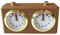 Reloj de ajedrez, Temporizador de ajedrez mecánico Profesional con botón de Inicio de sincronización, Temporizador de Reloj portátil analógico 6x4x2 para Tablero Internacional