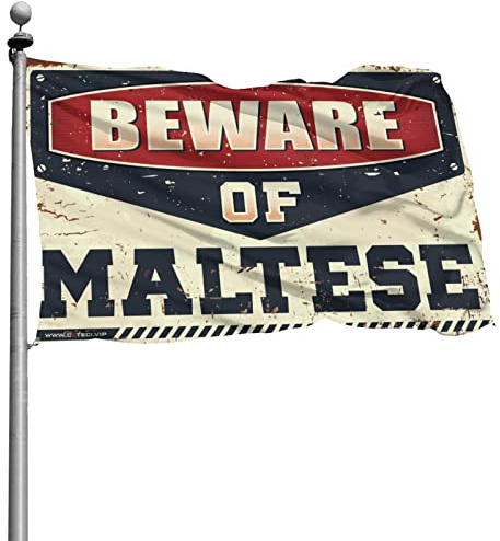 Coole Flaggen für Studentenwohnheim, Maltesische Flagge, lustige Flaggen für Outdoor-Dekoration, 1,5 x 2,4 m