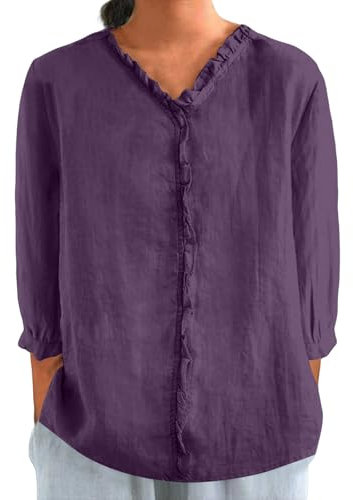 Rebajas Hoy Oferta Flash 50 Blusa Blanca Mujer Camisetas Cuello V Manga Corta Deporte Tops Elegantes Camisas Larga Lisas Media Negras Camiseta Básica De Fiesta Verano Vestidos Francesa 3/4 Top