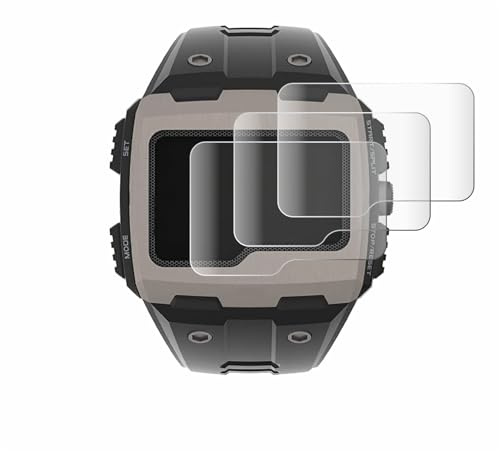 Savvies Schutzfolie für Timex Expedition Grid Shock | 4 Stück Transparenter Displayschutz Made in Germany Curved Full-ScreenDisplayschutz-Folie Klar Anti-Fingerabdruck