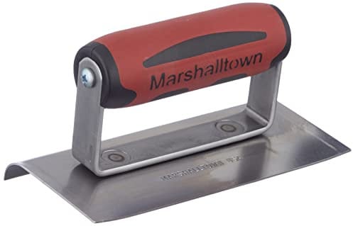 Marshalltown M/T136D 6 x 3 Stahlkantenkelle-Gebogene Enden-3/8R, 1/2L DuraSoft Griff