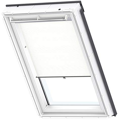 VELUX Sichtschutz-Rollo mit Haltekrallen, Y65, Y67, Weiß | Lichtfilterung, drei verschiedene Positionierungen