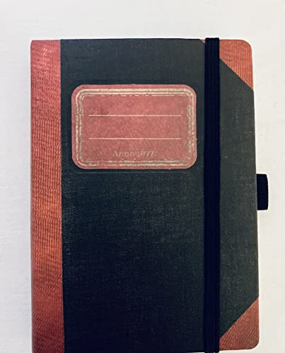 Baier & Schneider Schulheft, A6, 95 x 125 mm, kariert, 96 Blatt, schwarz mit roten Rücken und Ecke
