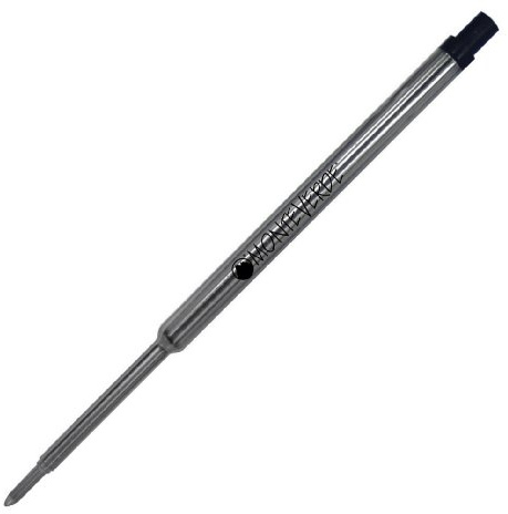 Monteverde Fine Point Capless Gel Refill for Waterman Ballpoint Pens - Blue/Black (Pack of 2)