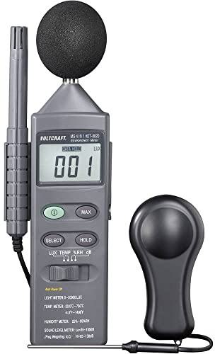 VOLTCRAFT DT 8820 Temperatur-Messgerät -20 - +750 °C Fühler-Typ K Multifunktions-Umweltmessgerät 4in1